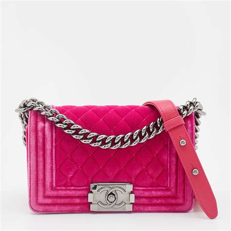 celebrity chanel pink boy bag|boy chanel handbag price.